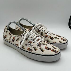 Vans mens 9.5 women’s 11 pineapple tropical low top